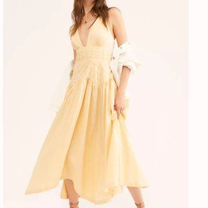 Summer Queen Peach Midi Dress Free People L
